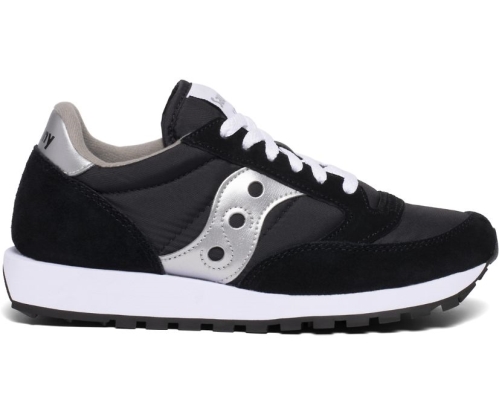 Tenis Saucony Jazz Original Mujer Zapatos Originales Negras / Plateadas México MX-465-BG